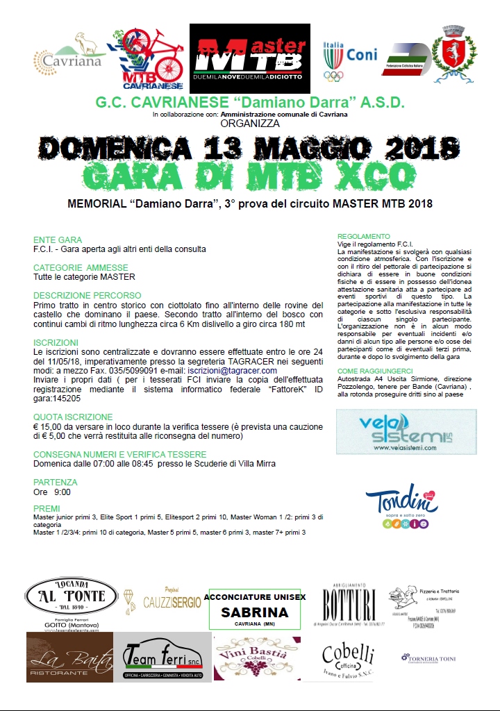 Memorial Damiano Darra - Master MTB
