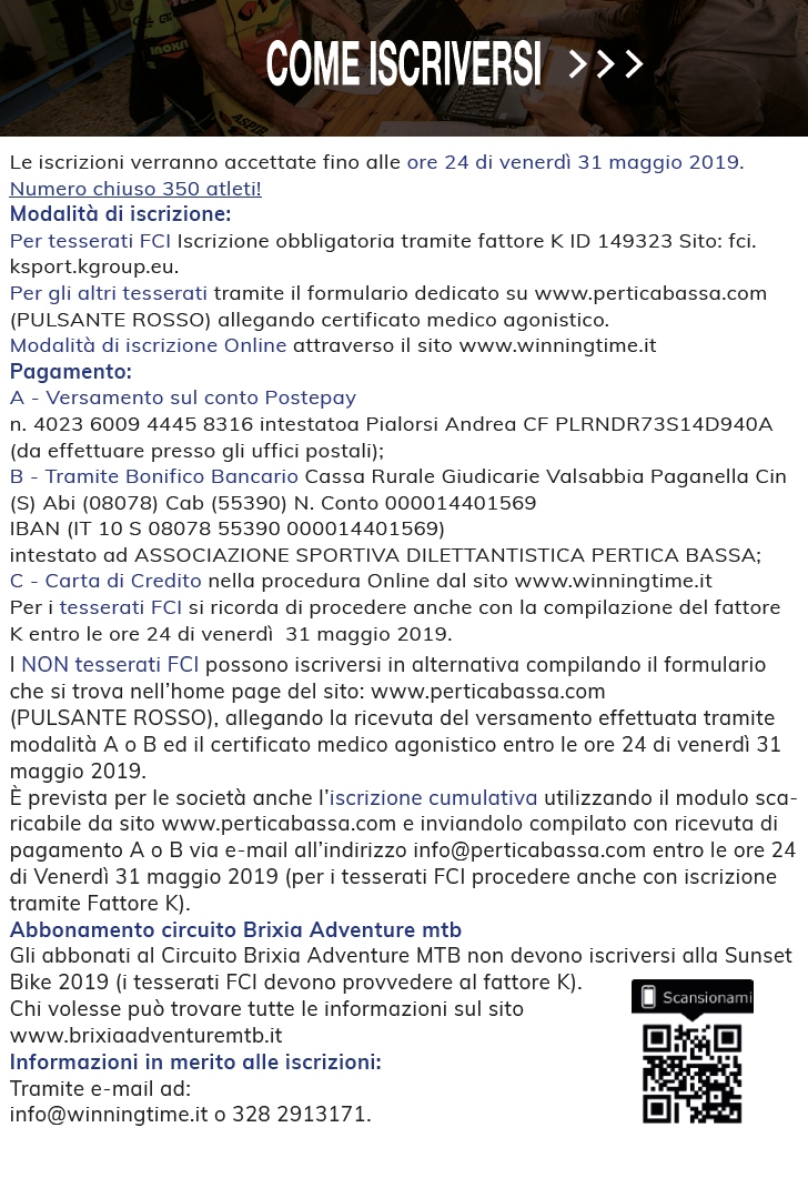 Sunset Bike Pertica Bassa Brixia Adventure MTB