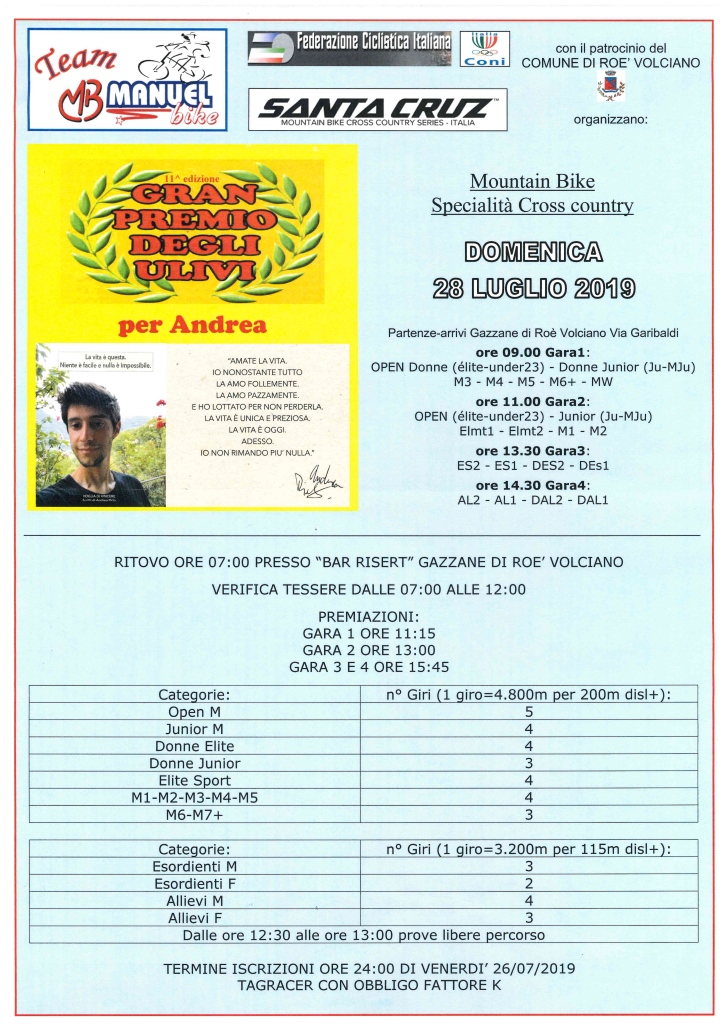gp degli ulivi santa cruz series mtb italia