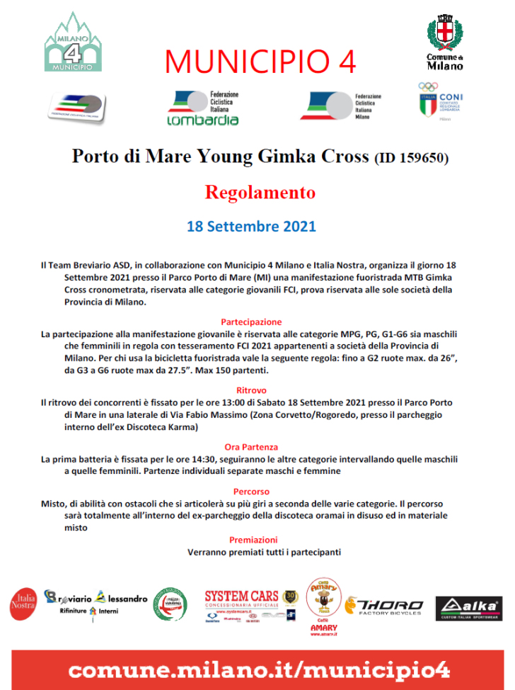 6H porto di mare milano mtb