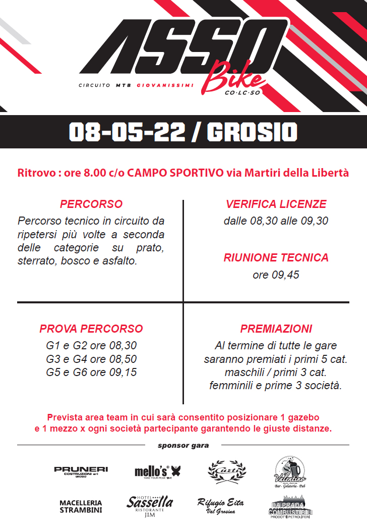 assobike giovanissimi mtb grosio