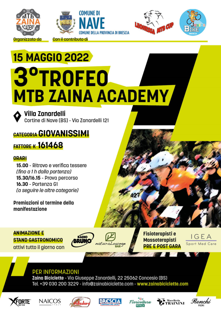 junior bike brescia mtb zaina academy
