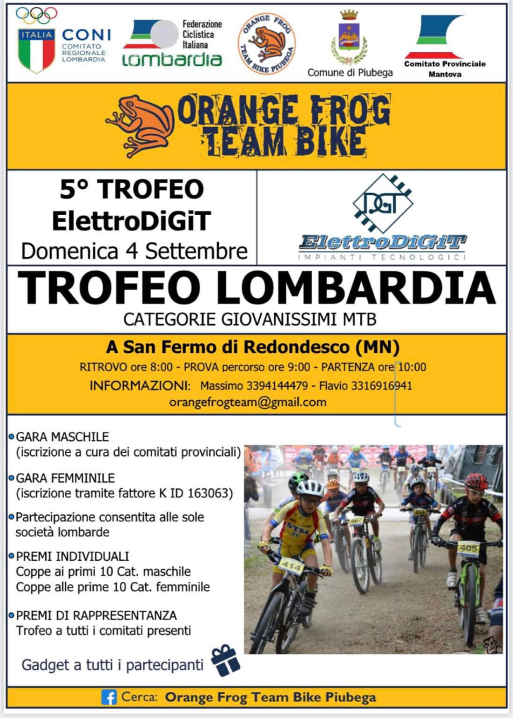 trofeo lombardia giovanissimi mtb piubega orange frog