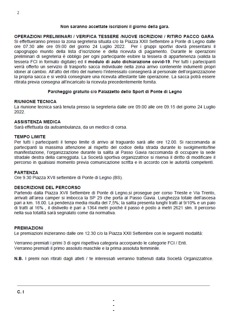 gran premio salite camune