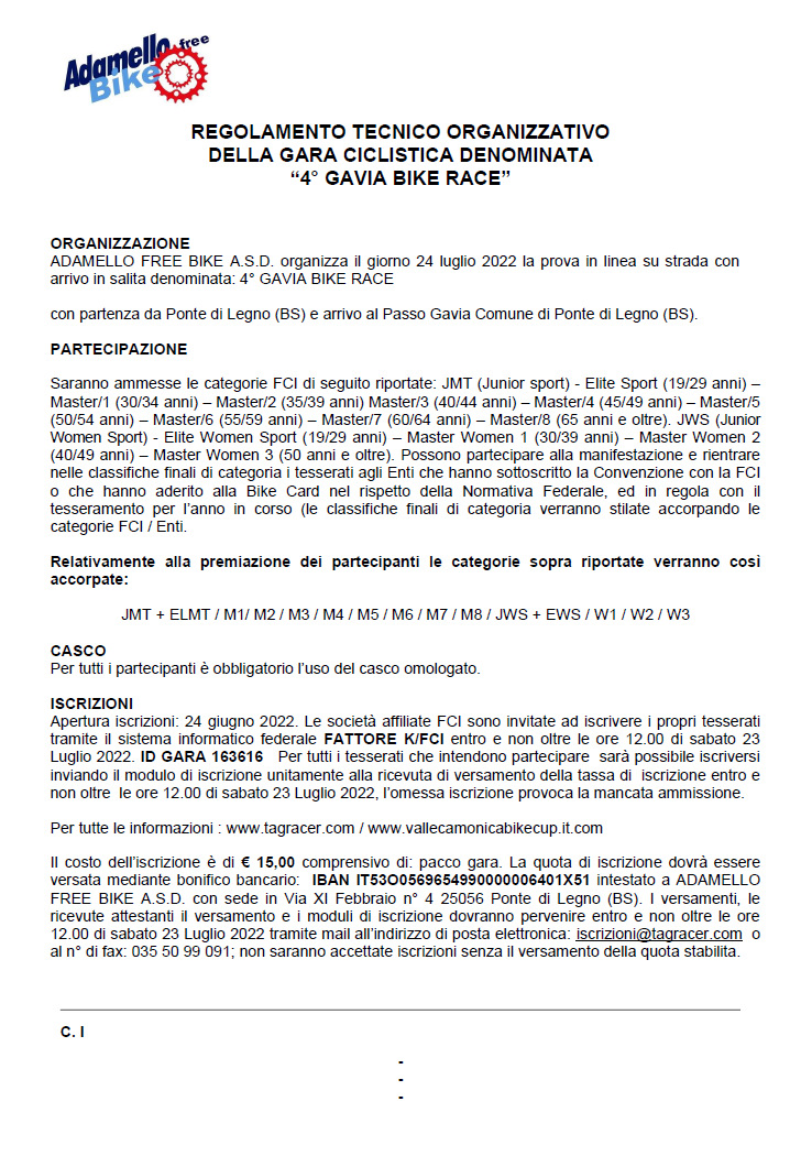 gran premio salite camune