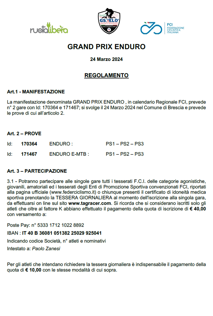 2 grand prix enduro brescia